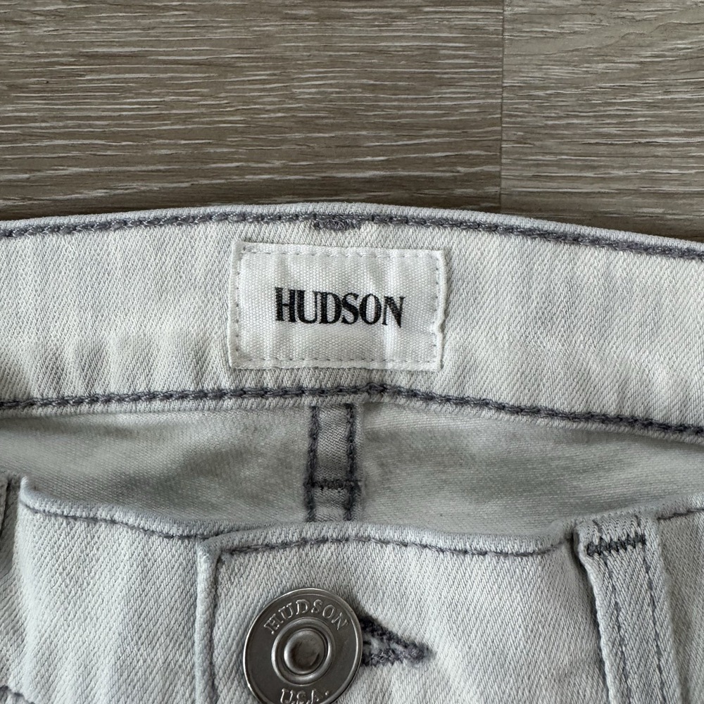 Hudson Gray Nico Super Skinny Midrise Distressed Jeans USA Women's Size 27 - Picture 3 of 7